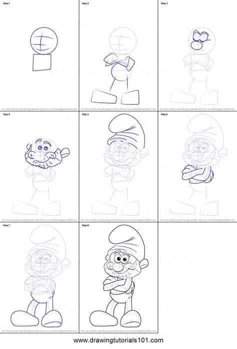 smurfs drawings|How To Draw The Smurfs: 20 Useful Tutorials .